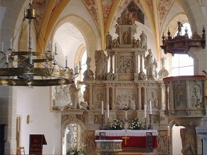 der Altar der Stadtkirche Lauenstein - Foto: Katrin Küttner